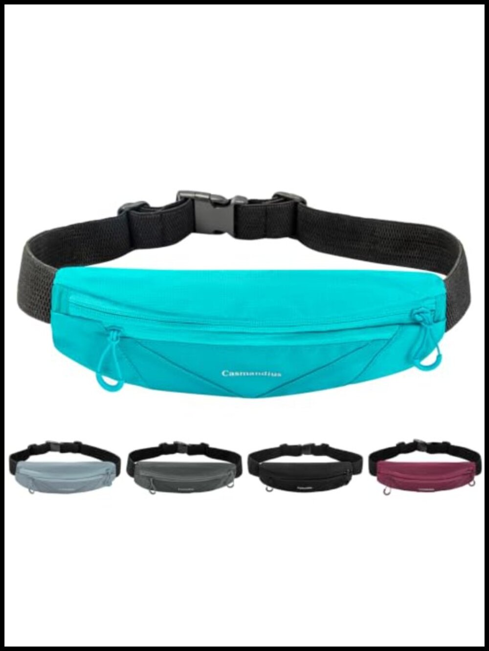 Slim Running Belt Waterproof Nylon Waist Pack Phone Holder Adjustable